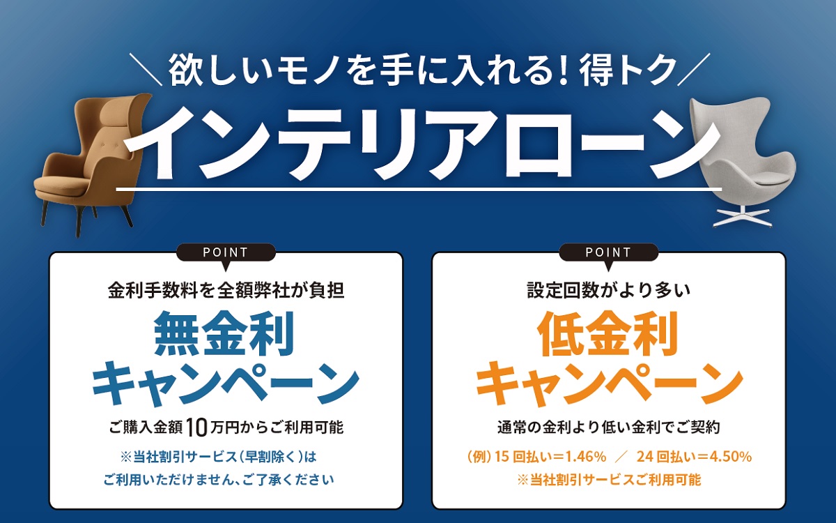 ワイズカーサのインテリアローンの案内